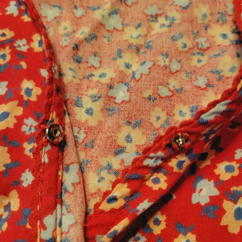 NWOT Sincerely Jules Womans Size XL Floral Dress Ruffles Flutter Sleeves - Picture 8 of 9